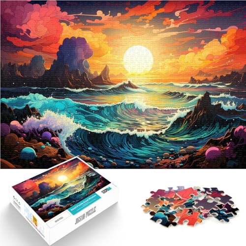1000-teiliges Puzzle für Erwachsene Bezaubernde Landschaft Lernpuzzle Lernspiel für Geburtstag Weihnachten 26x38cm von BBVNFLIR