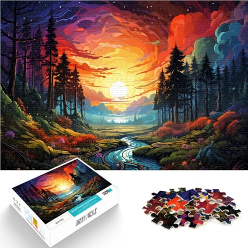 1000-teiliges Puzzle für Erwachsene Bialowieza-Wald Handgeschwindigkeitswettbewerb Herausforderung der Gehirnintelligenz süchtig machendes Spielzeug 26x38cm von BBVNFLIR
