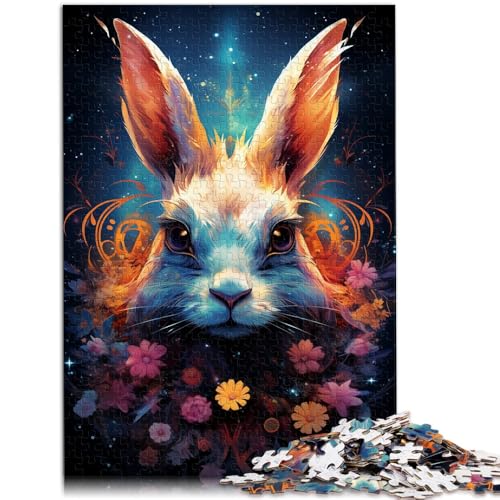 1000-teiliges Puzzle für Erwachsene Blumenhasen-Puzzle Lernspiel Herausforderungsspielzeug verbessert das Gedächtnis für Teenager ab 14 Jahren 26x38cm 1000-teiliges Puzzle für Erwachsene Blumenhasen-Puzzle Lernspiel Herausforderungsspielzeug verbessert das Gedächtnis für Teenager ab 14 Jahren 26x38cm von BBVNFLIR