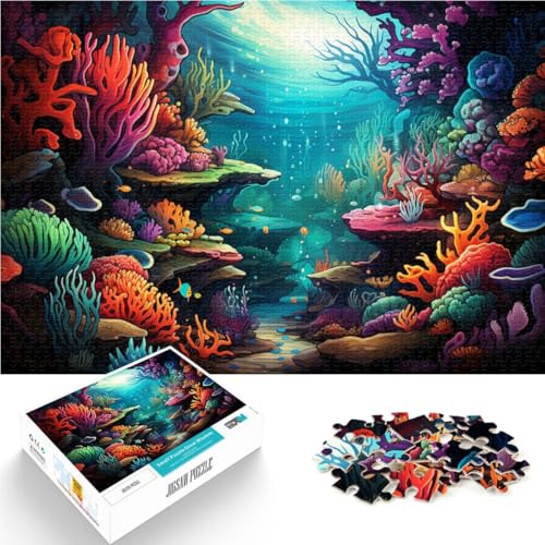 1000-teiliges Puzzle für Erwachsene Bunte Unterwasserwelt Spiele Spielzeug Geschenk Tolle Geschenke und Spielzeuge für Teenager ab 14 Jahren 26x38cm 1000-teiliges Puzzle für Erwachsene Bunte Unterwasserwelt Spiele Spielzeug Geschenk Tolle Geschenke und Spielzeuge für Teenager ab 14 Jahren 26x38cm von BBVNFLIR