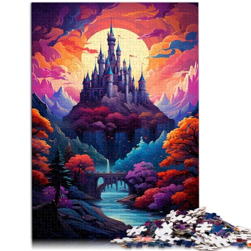 1000-teiliges Puzzle für Erwachsene Burg-Denkspiel Herausforderung für die Intelligenz des Gehirns süchtig machendes Spielzeug für Teenager ab 14 Jahren 50x75cm von BBVNFLIR
