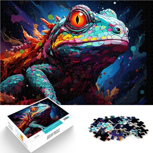 1000-teiliges Puzzle für Erwachsene Chamäleon-Lernspielzeug anspruchsvoll zu vervollständigen Aber lustig und humorvoll für Teenager ab 14 Jahren 26x38cm 1000-teiliges Puzzle für Erwachsene Chamäleon-Lernspielzeug anspruchsvoll zu vervollständigen Aber lustig und humorvoll für Teenager ab 14 Jahren 26x38cm von BBVNFLIR