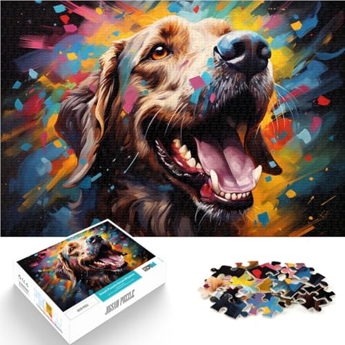 1000-teiliges Puzzle für Erwachsene Cocker Spaniel anspruchsvolles Spielspielzeug Stressabbau schwierige Herausforderung für Kinder ab 14 Jahren 26x38cm von BBVNFLIR