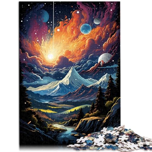 1000-teiliges Puzzle für Erwachsene Cosmic Mountain-Quizspiel mit passendem Poster und Quizblatt für Teenager ab 14 Jahren 26x38cm 1000-teiliges Puzzle für Erwachsene Cosmic Mountain-Quizspiel mit passendem Poster und Quizblatt für Teenager ab 14 Jahren 26x38cm von BBVNFLIR