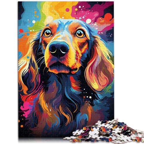 1000-teiliges Puzzle für Erwachsene Dackel entspannendes intellektuelles Lernspielzeug zum Stressabbau für Teenager ab 14 Jahren 26x38cm von BBVNFLIR