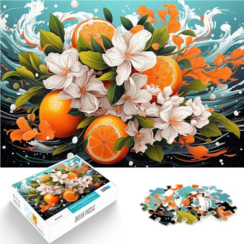 1000-teiliges Puzzle für Erwachsene Das Quizspiel „Orange Flowers ganze Familie und für Teenager ab 14 Jahren 50x75cm 1000-teiliges Puzzle für Erwachsene Das Quizspiel „Orange Flowers ganze Familie und für Teenager ab 14 Jahren 50x75cm von BBVNFLIR
