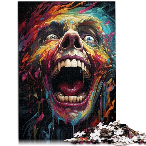 1000-teiliges Puzzle für Erwachsene Der verrückte Bunte Dämonenhand-Geschwindigkeitswettbewerb ganze Familie 50x75cm von BBVNFLIR