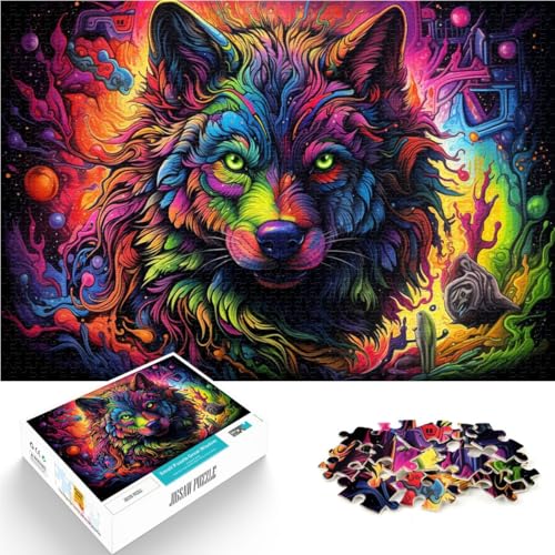 1000-teiliges Puzzle für Erwachsene Deutscher Schäferhund Familienunterhaltungsspielzeug Stressabbau für Teenager ab 14 Jahren 26x38cm von BBVNFLIR