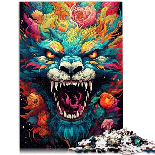 1000-teiliges Puzzle für Erwachsene Drachen-Denkspiel Hilft dem Gehirn süchtig machendes Spielzeug zu trainieren und Geduld für Teenager ab 14 Jahren zu entwickeln 26x38cm von BBVNFLIR