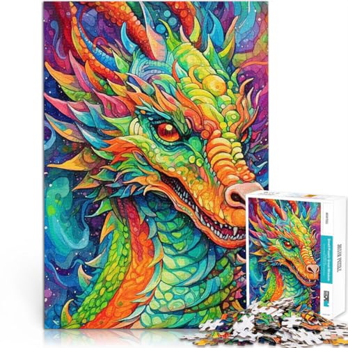 1000-teiliges Puzzle für Erwachsene Drachen-Lernpuzzle Familienspiel tolles Geschenk für Teenager ab 14 Jahren 26x38cm 1000-teiliges Puzzle für Erwachsene Drachen-Lernpuzzle Familienspiel tolles Geschenk für Teenager ab 14 Jahren 26x38cm von BBVNFLIR
