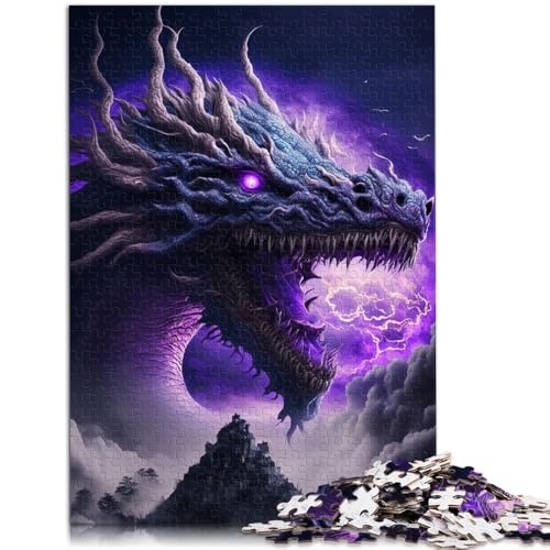 1000-teiliges Puzzle für Erwachsene Drachen-Lernspielzeug ganze Familie für Teenager ab 14 Jahren 26x38cm von BBVNFLIR