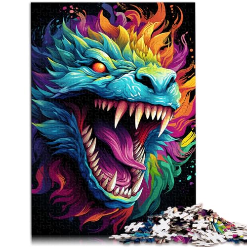 1000-teiliges Puzzle für Erwachsene Drachenmonster-Puzzle praktisches Spiel Lernspiel für Geburtstag Weihnachten für Teenager ab 14 Jahren 50x75cm von BBVNFLIR
