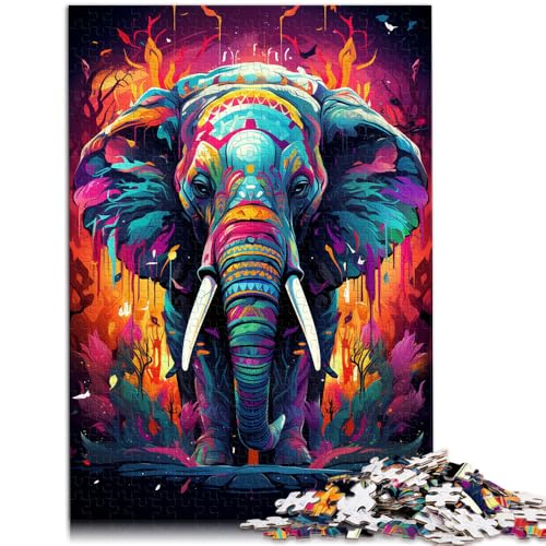 1000-teiliges Puzzle für Erwachsene Elefant anspruchsvolles Spiel Spielzeug Wanddekoration einzigartige Geburtstags 26x38cm von BBVNFLIR