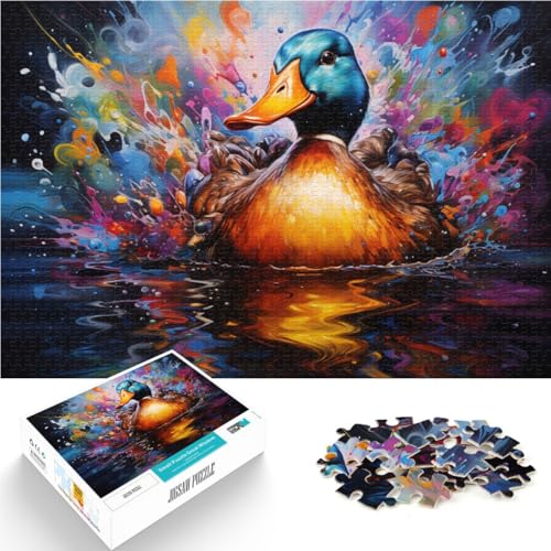1000-teiliges Puzzle für Erwachsene Ente zum Ausmalen Spaß für die ganze Familie Stressabbau schwierige Herausforderung für Teenager ab 14 Jahren 26x38cm 1000-teiliges Puzzle für Erwachsene Ente zum Ausmalen Spaß für die ganze Familie Stressabbau schwierige Herausforderung für Teenager ab 14 Jahren 26x38cm von BBVNFLIR