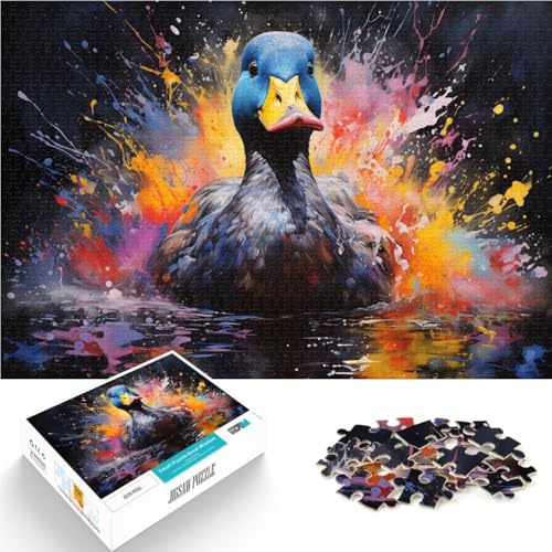1000-teiliges Puzzle für Erwachsene Ente zum Ausmalen anspruchsvolles Spiel Puzzles die anspruchsvoll zu vervollständigen sind Aber Spaß Machen und humorvoll sind 26x38cm von BBVNFLIR