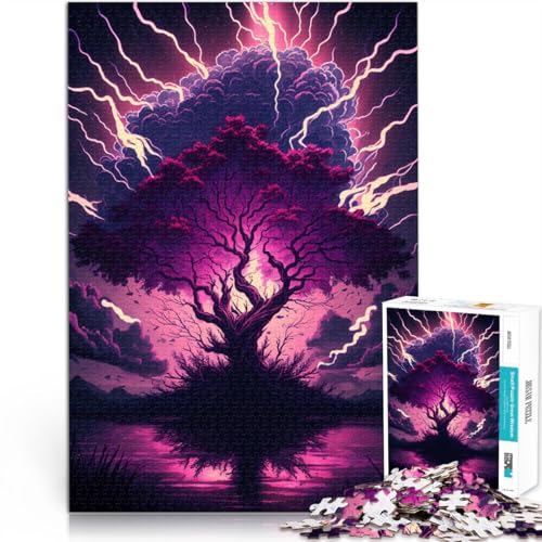 1000-teiliges Puzzle für Erwachsene Fantasie-Kirschblütenbaum entspannendes intellektuelles Lernspielzeug für Teenager ab 14 Jahren 26x38cm 1000-teiliges Puzzle für Erwachsene Fantasie-Kirschblütenbaum entspannendes intellektuelles Lernspielzeug für Teenager ab 14 Jahren 26x38cm von BBVNFLIR