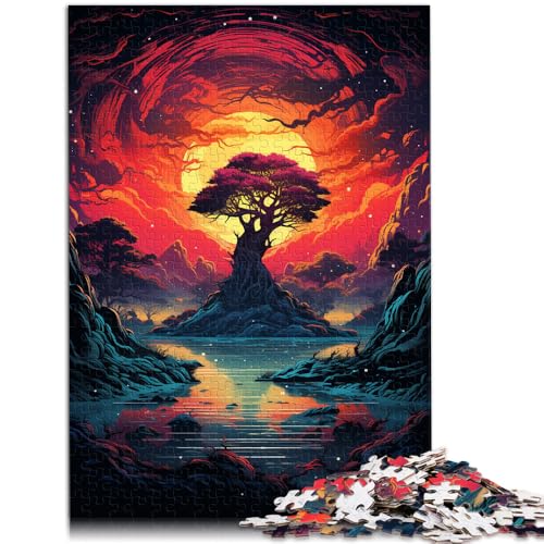1000-teiliges Puzzle für Erwachsene Fantasie-Sonnenuntergangsbaum Spielzeug Denkspiel Lernspiel für Geburtstag Weihnachten 26x38cm 1000-teiliges Puzzle für Erwachsene Fantasie-Sonnenuntergangsbaum Spielzeug Denkspiel Lernspiel für Geburtstag Weihnachten 26x38cm von BBVNFLIR