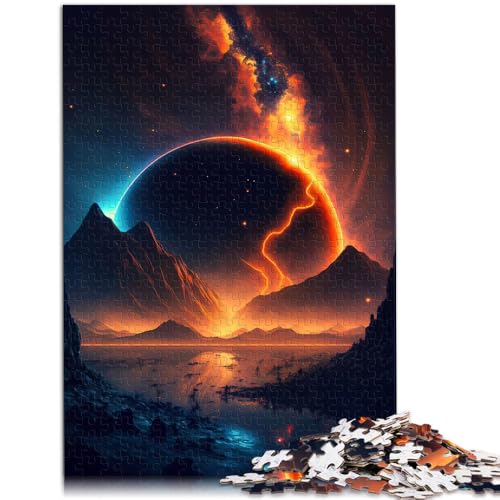 1000-teiliges Puzzle für Erwachsene Fantasie-Sonnenuntergangslandschaft Spielzeug Lernspiele Stressabbau Geburtstagsgeschenke für Teenager ab 14 Jahren 26x38cm von BBVNFLIR