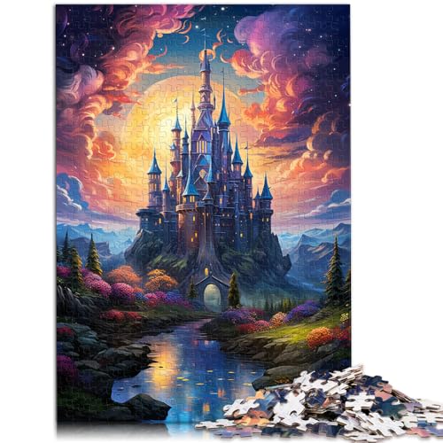 1000-teiliges Puzzle für Erwachsene Fantasieschloss Lernspielzeug Wanddekoration einzigartige Geburtstags 50x75cm von BBVNFLIR