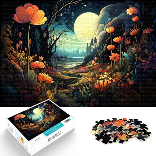 1000-teiliges Puzzle für Erwachsene Fantastische Landschaft Lernspielzeug Familienspiel Stressabbau schwierige Herausforderung 26x38cm von BBVNFLIR