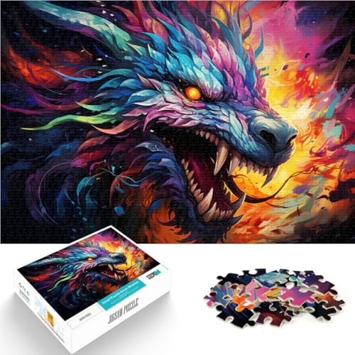 1000-teiliges Puzzle für Erwachsene Fantasy-Drachenmalerei Quizspiel Stressabbau Urlaub zu Hause Zeitvertreib für Teenager ab 14 Jahren 26x38cm 1000-teiliges Puzzle für Erwachsene Fantasy-Drachenmalerei Quizspiel Stressabbau Urlaub zu Hause Zeitvertreib für Teenager ab 14 Jahren 26x38cm von BBVNFLIR