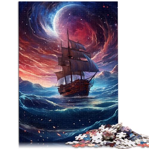 1000-teiliges Puzzle für Erwachsene Fantasy-Piratenschiff anspruchsvolles schwieriges Puzzle Geburtstagsgeschenk für Teenager ab 14 Jahren 50x75cm 1000-teiliges Puzzle für Erwachsene Fantasy-Piratenschiff anspruchsvolles schwieriges Puzzle Geburtstagsgeschenk für Teenager ab 14 Jahren 50x75cm von BBVNFLIR