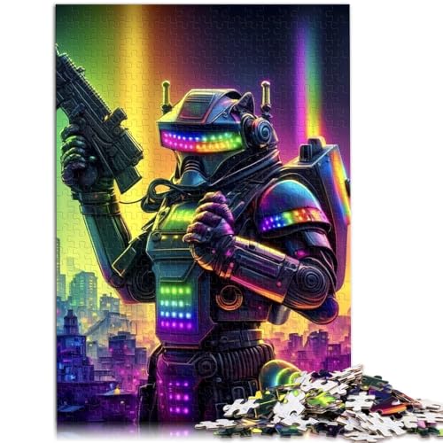 1000-teiliges Puzzle für Erwachsene Farbkrieger-Quizspiel ganze Familie für Teenager ab 14 Jahren 50x75cm von BBVNFLIR