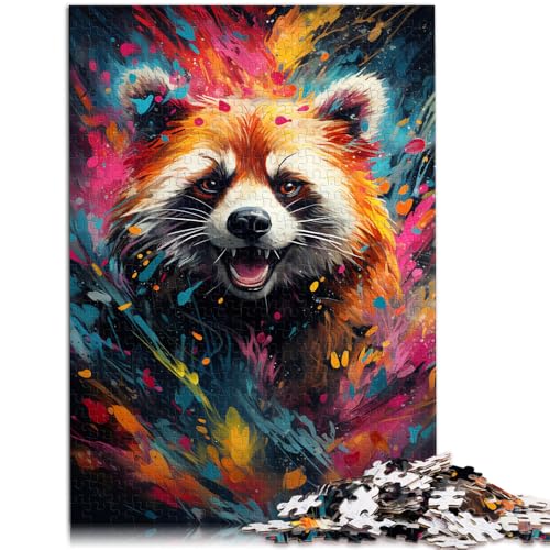 1000-teiliges Puzzle für Erwachsene Farbmalerei Roter Panda Heimdekoration Puzzle Geburtstagsgeschenk für Teenager ab 14 Jahren 26x38cm 1000-teiliges Puzzle für Erwachsene Farbmalerei Roter Panda Heimdekoration Puzzle Geburtstagsgeschenk für Teenager ab 14 Jahren 26x38cm von BBVNFLIR