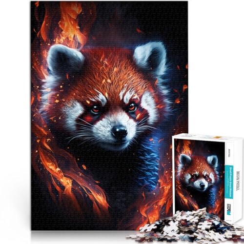 1000-teiliges Puzzle für Erwachsene Feuertier Roter Panda Lernspielzeug Lernspiel für Geburtstag Weihnachten 26x38cm 1000-teiliges Puzzle für Erwachsene Feuertier Roter Panda Lernspielzeug Lernspiel für Geburtstag Weihnachten 26x38cm von BBVNFLIR