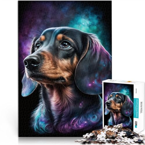 1000-teiliges Puzzle für Erwachsene Galaxie-Dackel Spielzeug Denkspiel ganze Familie für 14-Jährige 26x38cm 1000-teiliges Puzzle für Erwachsene Galaxie-Dackel Spielzeug Denkspiel ganze Familie für 14-Jährige 26x38cm von BBVNFLIR