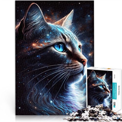 1000-teiliges Puzzle für Erwachsene Galaxie-Kunst Katzen-Denkspiel Wanddekoration einzigartige Geburtstags 26x38cm 1000-teiliges Puzzle für Erwachsene Galaxie-Kunst Katzen-Denkspiel Wanddekoration einzigartige Geburtstags 26x38cm von BBVNFLIR