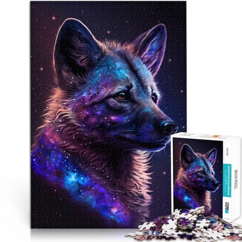 1000-teiliges Puzzle für Erwachsene Galaxie afrikanische Hyäne Spielzeug Denkspiel Lernspiel für Geburtstag Weihnachten 26x38cm 1000-teiliges Puzzle für Erwachsene Galaxie afrikanische Hyäne Spielzeug Denkspiel Lernspiel für Geburtstag Weihnachten 26x38cm von BBVNFLIR