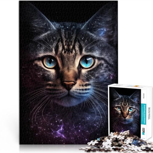 1000-teiliges Puzzle für Erwachsene Galaxy Art Cat anspruchsvolles Spiel Geschenke Lernspiel zum Geburtstag Weihnachten 50x75cm 1000-teiliges Puzzle für Erwachsene Galaxy Art Cat anspruchsvolles Spiel Geschenke Lernspiel zum Geburtstag Weihnachten 50x75cm von BBVNFLIR