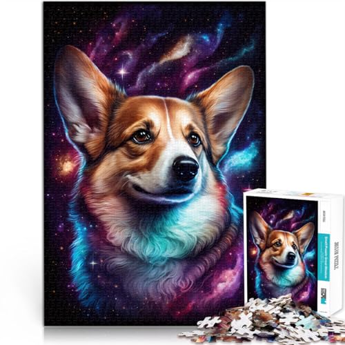 1000-teiliges Puzzle für Erwachsene Galaxy Art Corgi lustige Spiele Lernspiel für Geburtstag Weihnachten für Teenager ab 14 Jahren 26x38cm 1000-teiliges Puzzle für Erwachsene Galaxy Art Corgi lustige Spiele Lernspiel für Geburtstag Weihnachten für Teenager ab 14 Jahren 26x38cm von BBVNFLIR
