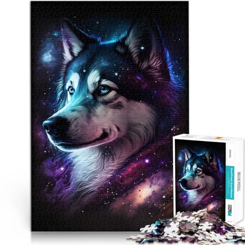 1000-teiliges Puzzle für Erwachsene Galaxy Art Husky entspannendes intellektuelles Lernspielzeug Analyse und Logik für Teenager ab 14 Jahren 50x75cm 1000-teiliges Puzzle für Erwachsene Galaxy Art Husky entspannendes intellektuelles Lernspielzeug Analyse und Logik für Teenager ab 14 Jahren 50x75cm von BBVNFLIR