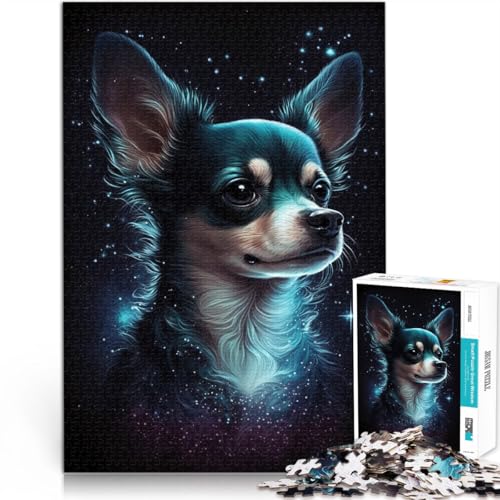 1000-teiliges Puzzle für Erwachsene Galaxy Chihuahua anspruchsvolles Spiel Puzzles Familienspiel Stressabbau schwierige Herausforderung 50x75cm 1000-teiliges Puzzle für Erwachsene Galaxy Chihuahua anspruchsvolles Spiel Puzzles Familienspiel Stressabbau schwierige Herausforderung 50x75cm von BBVNFLIR