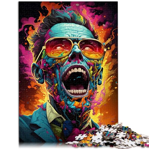 1000-teiliges Puzzle für Erwachsene Gangster-Zombies anspruchsvolles Spiel Puzzles Familienspiel Stressabbau schwierige Herausforderung 26x38cm von BBVNFLIR