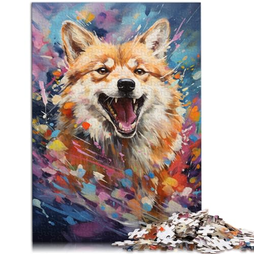 1000-teiliges Puzzle für Erwachsene Gemälde von Shiba Inu Spielzeug Denkspiel Lernspiel für Geburtstag Weihnachten 26x38cm 1000-teiliges Puzzle für Erwachsene Gemälde von Shiba Inu Spielzeug Denkspiel Lernspiel für Geburtstag Weihnachten 26x38cm von BBVNFLIR