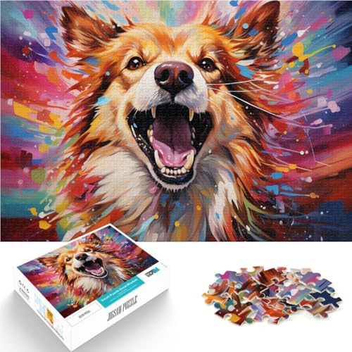 1000-teiliges Puzzle für Erwachsene Gemälde von Wildhunden Puzzle Lernspiele mit vollständig ineinander greifenden zufällig geformten Teilen 50x75cm 1000-teiliges Puzzle für Erwachsene Gemälde von Wildhunden Puzzle Lernspiele mit vollständig ineinander greifenden zufällig geformten Teilen 50x75cm von BBVNFLIR