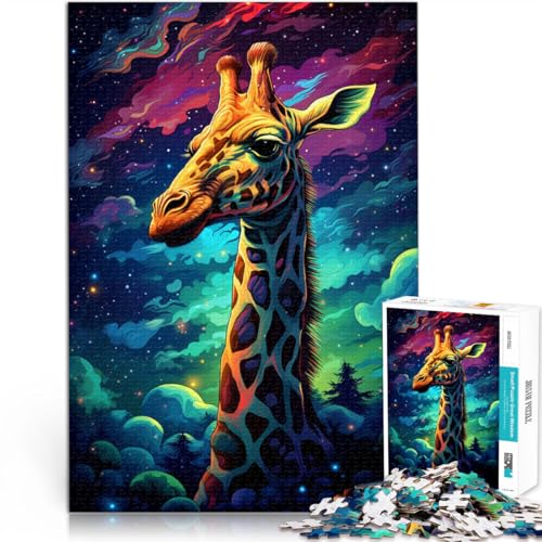 1000-teiliges Puzzle für Erwachsene Giraffen-Weltraum anspruchsvolles Spiel Spielzeug Lernspiel für Geburtstag Weihnachten 26x38cm 1000-teiliges Puzzle für Erwachsene Giraffen-Weltraum anspruchsvolles Spiel Spielzeug Lernspiel für Geburtstag Weihnachten 26x38cm von BBVNFLIR