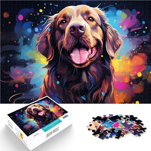 1000-teiliges Puzzle für Erwachsene Golden Retriever Lernspiele für Zuhause DIY-Spielzeug Geburtstagsgeschenk für Teenager ab 14 Jahren 26x38cm 1000-teiliges Puzzle für Erwachsene Golden Retriever Lernspiele für Zuhause DIY-Spielzeug Geburtstagsgeschenk für Teenager ab 14 Jahren 26x38cm von BBVNFLIR