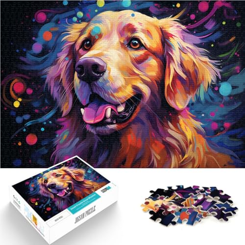 1000-teiliges Puzzle für Erwachsene Golden Retriever-Quizspiel Familienspiel Stressabbau schwierige Herausforderung für Kinder ab 14 Jahren 26x38cm 1000-teiliges Puzzle für Erwachsene Golden Retriever-Quizspiel Familienspiel Stressabbau schwierige Herausforderung für Kinder ab 14 Jahren 26x38cm von BBVNFLIR