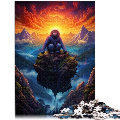 1000-teiliges Puzzle für Erwachsene Goldener AFFE anspruchsvolles Spiel Geschenke ganze Familie 26x38cm von BBVNFLIR