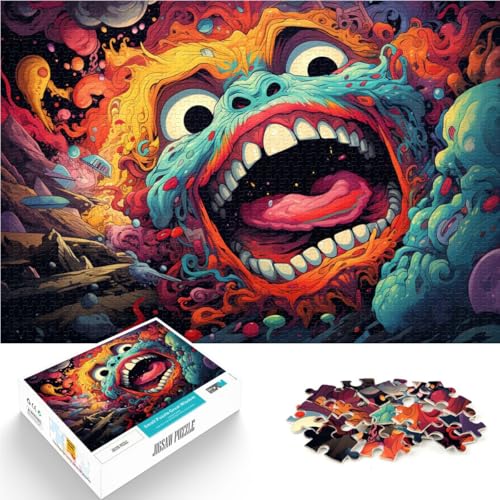 1000-teiliges Puzzle für Erwachsene Großmaul-Monster Lernspiele Heimdekoration Puzzle Kunstwerk Geschenk für Teenager ab 14 Jahren 26x38cm 1000-teiliges Puzzle für Erwachsene Großmaul-Monster Lernspiele Heimdekoration Puzzle Kunstwerk Geschenk für Teenager ab 14 Jahren 26x38cm von BBVNFLIR