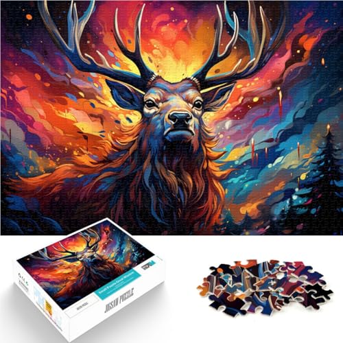 1000-teiliges Puzzle für Erwachsene Hirsch-Quizspiel Spaß für Zuhause Geburtstagsgeschenk Reisegeschenk für Teenager ab 14 Jahren 26x38cm 1000-teiliges Puzzle für Erwachsene Hirsch-Quizspiel Spaß für Zuhause Geburtstagsgeschenk Reisegeschenk für Teenager ab 14 Jahren 26x38cm von BBVNFLIR