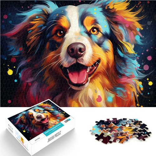 1000-teiliges Puzzle für Erwachsene Hundemalerei Quizspiel Helfen Sie dem Gehirn süchtig machende Spielzeuge zu trainieren um Geduld zu fördern 26x38cm 1000-teiliges Puzzle für Erwachsene Hundemalerei Quizspiel Helfen Sie dem Gehirn süchtig machende Spielzeuge zu trainieren um Geduld zu fördern 26x38cm von BBVNFLIR