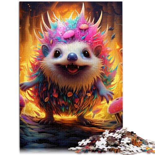 1000-teiliges Puzzle für Erwachsene Igel-Spielzeug Denkspiel anspruchsvoll Aber lustig und humorvoll für 14-Jährige 26x38cm von BBVNFLIR