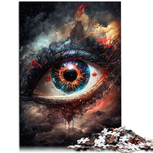 1000-teiliges Puzzle für Erwachsene Interstellares Auge Puzzle für Lernspiele Herausforderung Spielzeug Geburtstagsgeschenke für Teenager ab 14 Jahren 26x38cm von BBVNFLIR