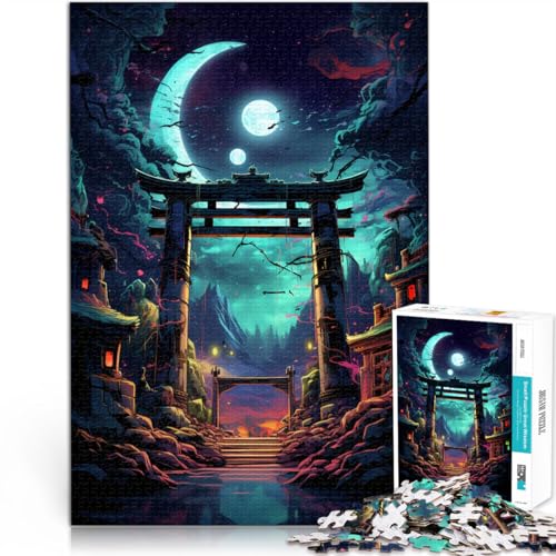 1000-teiliges Puzzle für Erwachsene Japanisches Torii-Tor-Quizspiel anspruchsvoll zu vervollständigen Aber unterhaltsam und humorvoll für Teenager ab 14 Jahren 50x75cm von BBVNFLIR