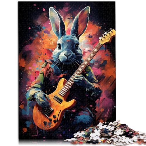 1000-teiliges Puzzle für Erwachsene Kaninchen Lernspiel Herausforderungsspielzeug Lernspiel für Geburtstage Weihnachten Geeignet für Jugendliche ab 14 Jahren 26x38cm von BBVNFLIR